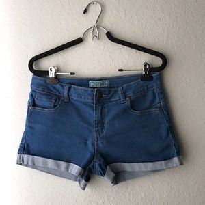Blue jean shorts